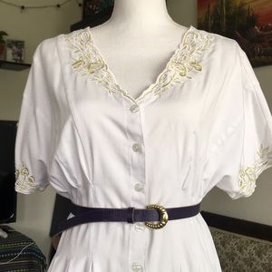 Purple belt with gold accent